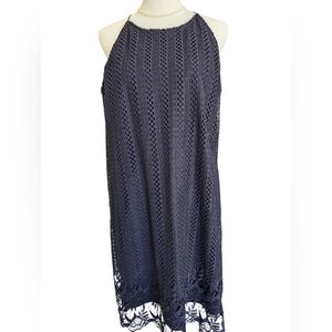 The Limited Navy Lace Dress - M